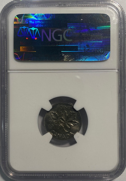 Canada: 1979 1 Cent Struck on 10 Cent Planchet Error NGC MS64