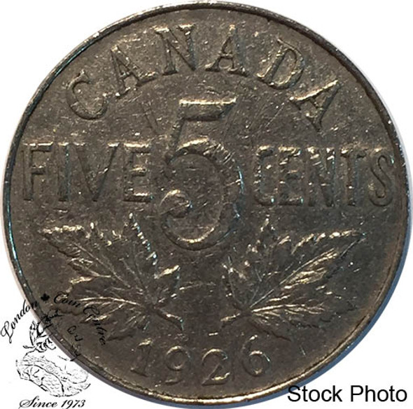 Canada: 1926 5 Cent Near 6 F12 Canada: 1926 5 Cent Near 6 F12