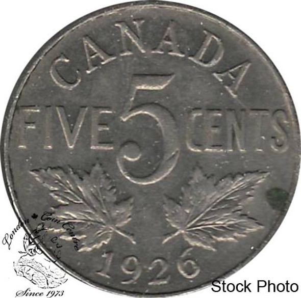 Canada: 1926 5 Cent Near 6 EF40