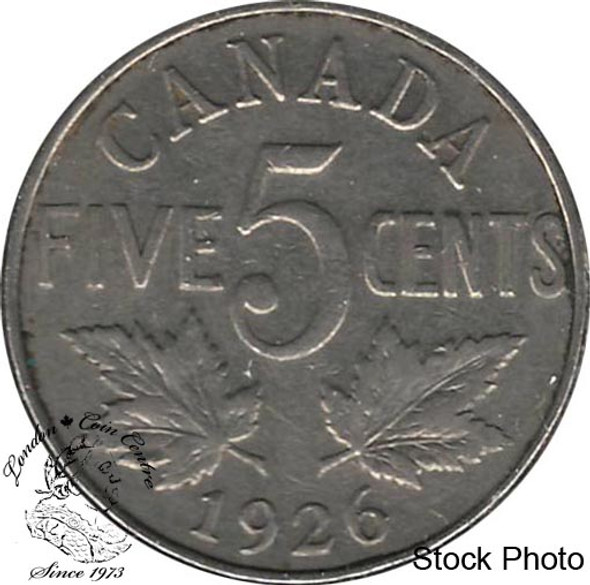 Canada: 1926 5 Cent Far 6 F12