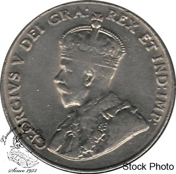 Canada: 1928 5 Cent AU50