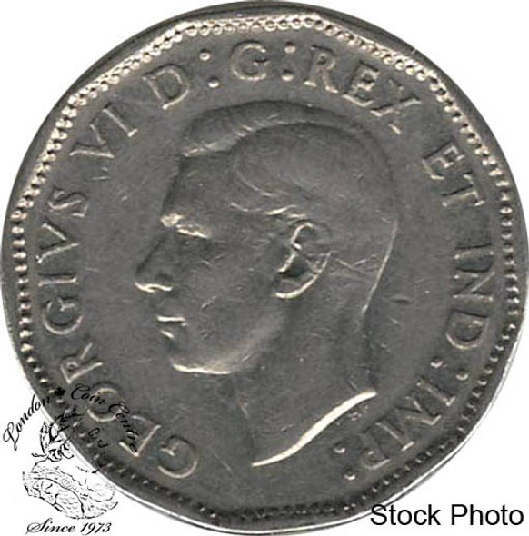 Canada: 1947 5 Cent Dot VF20