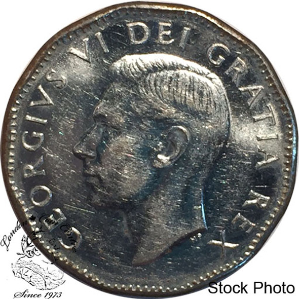 Canada: 1951 5 Cent Low Relief AU50