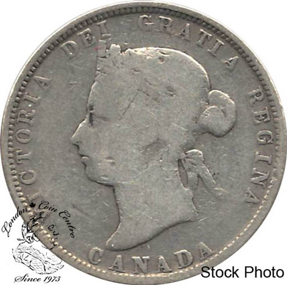 Canada: 1882H 25 Cents G4