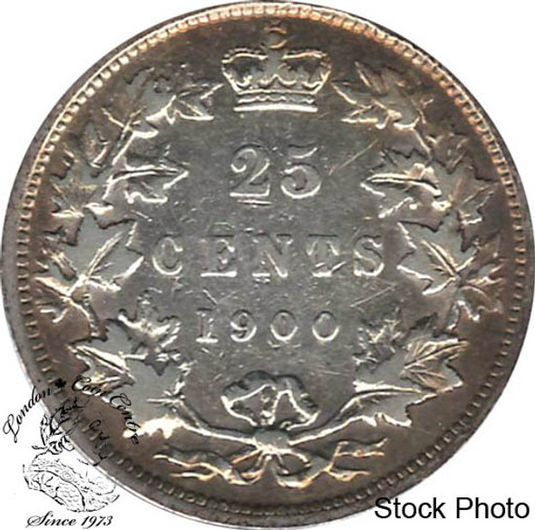 Canada: 1900 25 Cents VF20