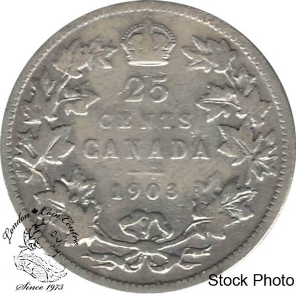 Canada: 1903 25 Cents VG8