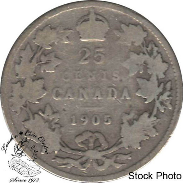 Canada: 1905 25 Cents VG8