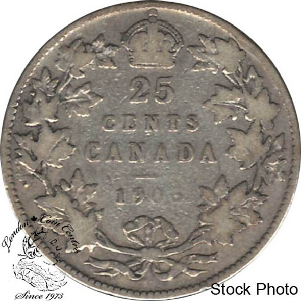 Canada: 1906 25 Cents F12