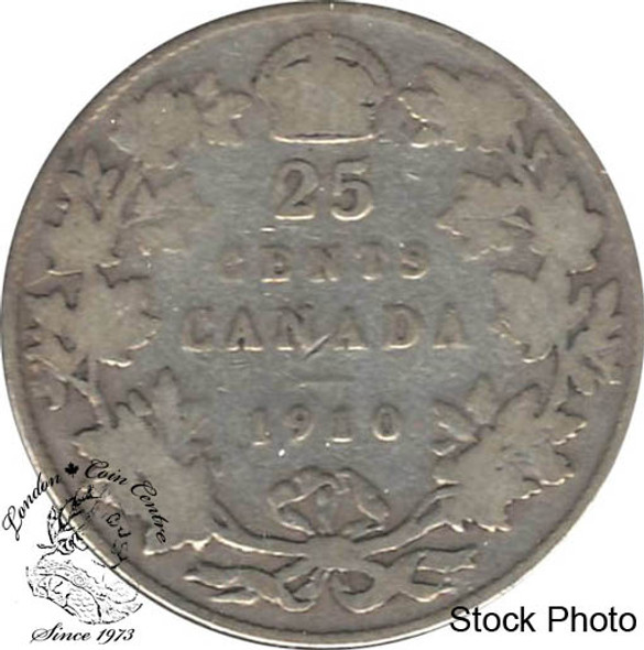 Canada: 1910 25 Cents VG8