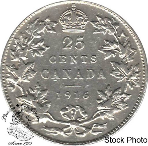 Canada: 1916 25 Cents F12