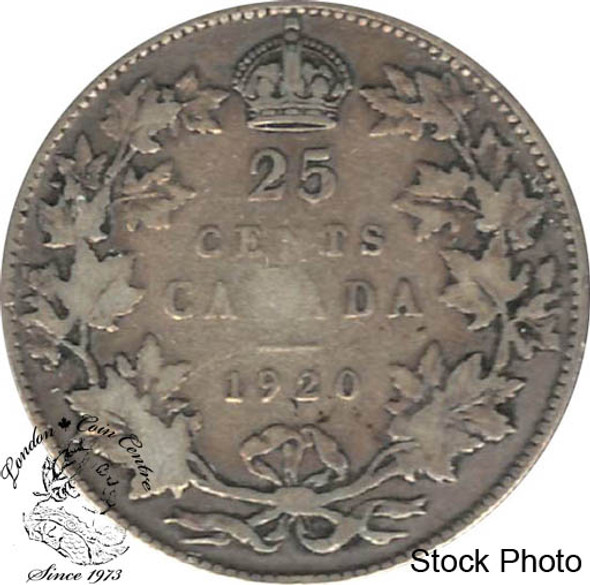 Canada: 1920 25 Cents VG8