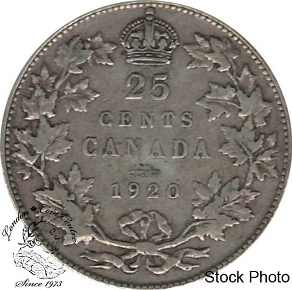 Canada: 1920 25 Cents F12