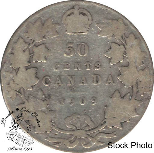 Canada: 1909 50 Cents VG8