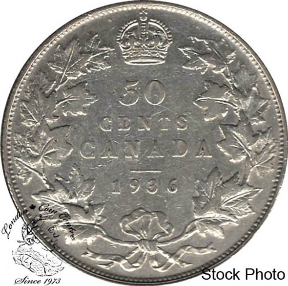 Canada: 1936 50 Cents F12