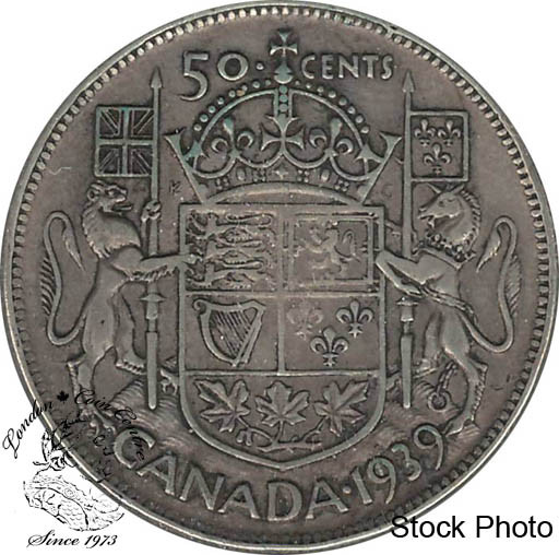Canada: 1939 50 Cents VF20
