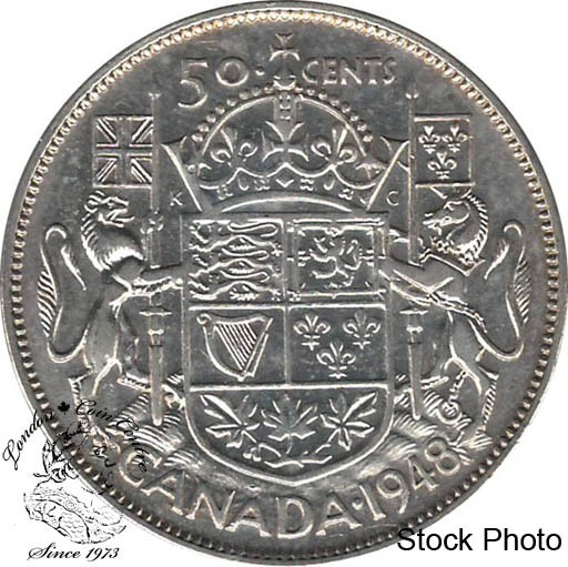 Canada: 1948 50 Cents F12