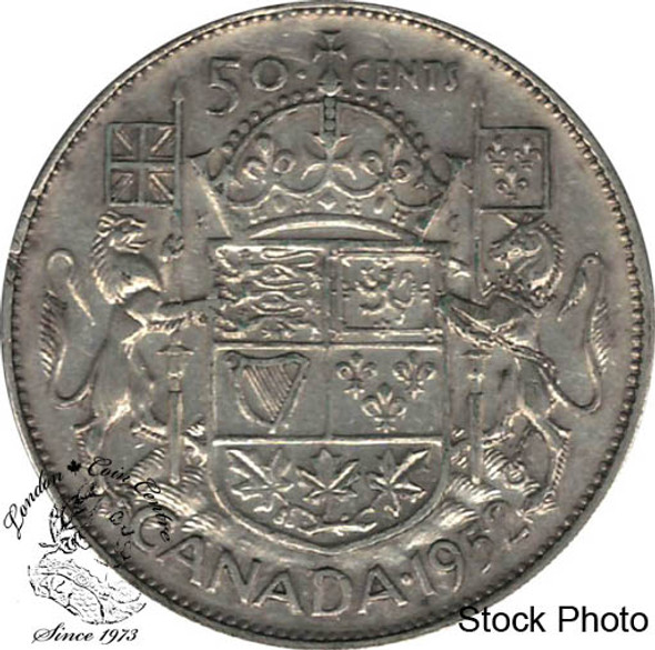Canada: 1952 50 Cents CIRCULATED