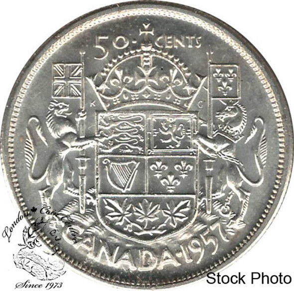 Canada: 1957 50 Cents MS62