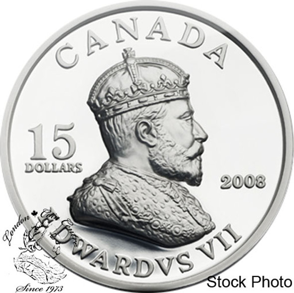 Canada: 2008 $15 Vignettes of Royalty - King Edward VII Sterling Silver Coin