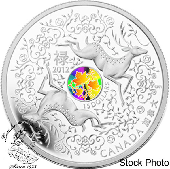 Canada: 2012 $15 Maple of Good Fortune Silver Coin