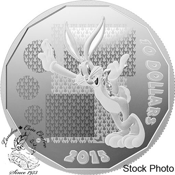 Canada: 2015 $10 Looney Tunes™ "What's Up, Doc?" Bugs Bunny Silver Coin