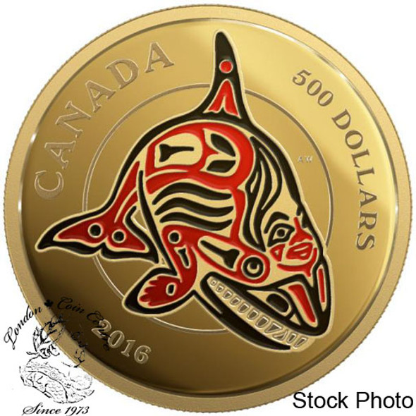 Canada: 2016 $50 Mythical Realms of the Haida Series The Orca Gold Coin