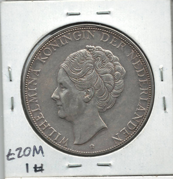 Netherlands: 1938 Silver 2 1/2 G Deep Hair line