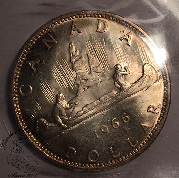 Canada: 1966 $1 LB DWL ICCS MS65 Canada: 1966 $1 LB DWL ICCS MS65