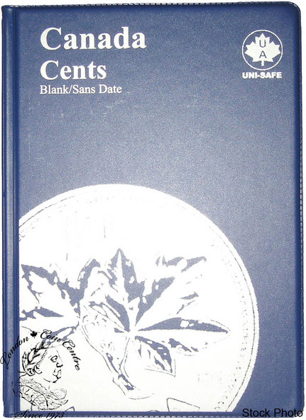 Canada: Blank No Date Small Cents Uni-Safe Coin Folder / Album Canada: Blank No Date Small Cents Uni-Safe Coin Folder / Album