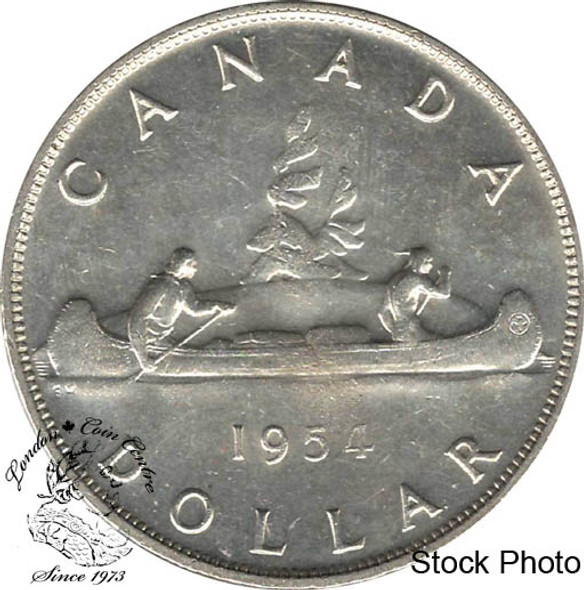 Canada: 1954 $1 SWL AU50