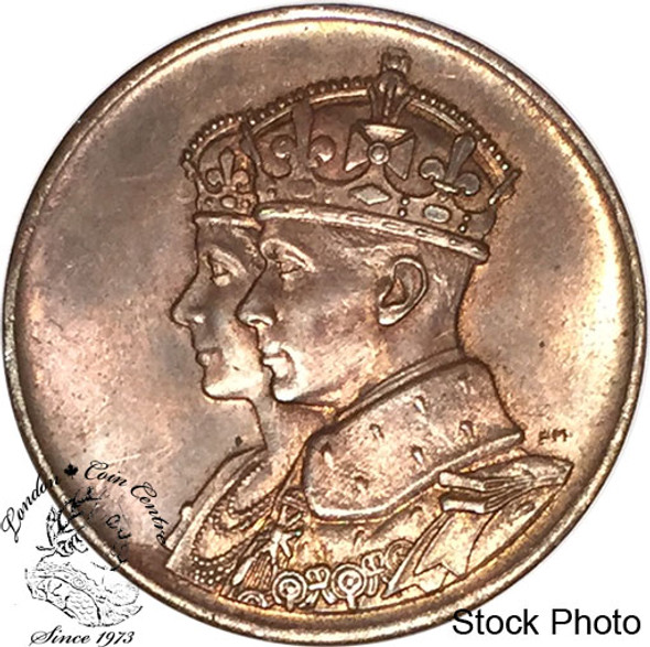 Canada: 1939 George V Royal Visit Bronze Medallion - Large Size Canada: 1939 George V Royal Visit Bronze Medallion - Large Size