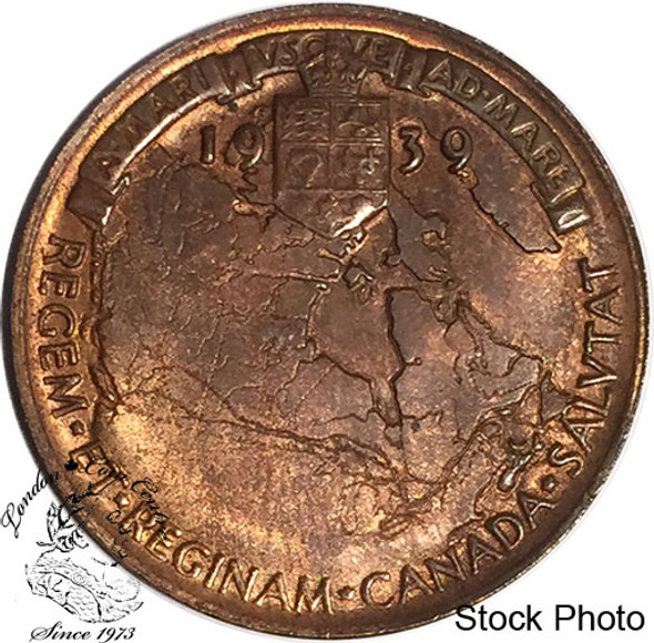 Canada: 1939 George V Royal Visit Bronze Medallion - Large Size Canada: 1939 George V Royal Visit Bronze Medallion - Large Size