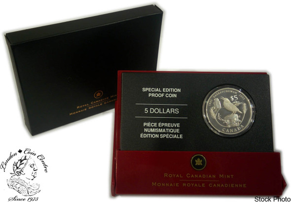 Canada: 2005 $5 Special Edition Saskatchewan Centennial Proof Silver Coin