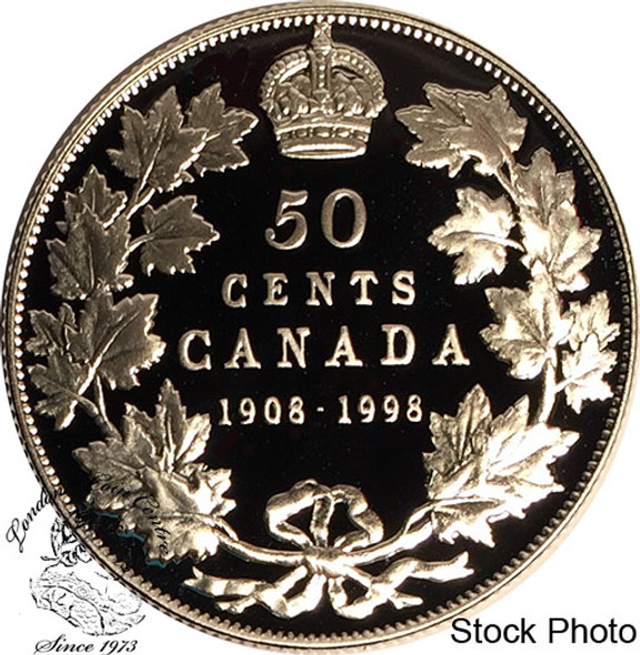 Canada: 1998 50 Cents Commemorative 1908 - 1998 Proof Coin