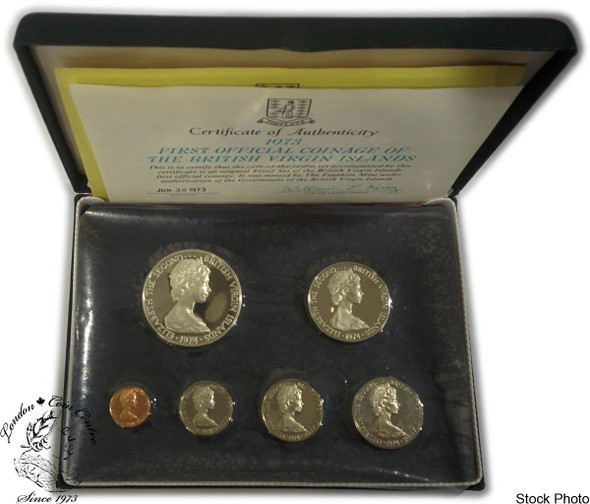 British Virgin Islands: 1973 First Official Coinage Proof Set