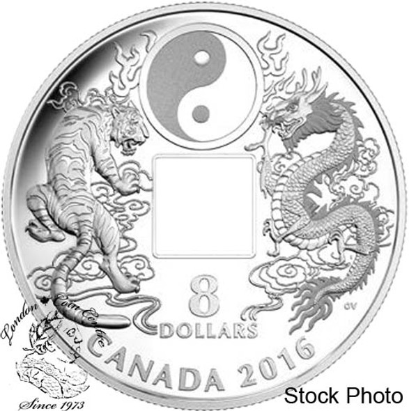 Canada: 2016 $8 Tiger and Dragon Yin and Yang Silver Coin Canada: 2016 $8 Tiger and Dragon Yin and Yang Silver Coin
