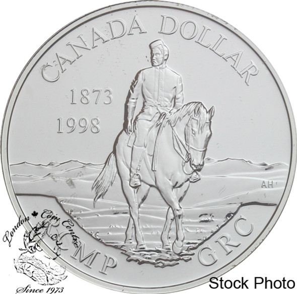 Canada: 1998 $1 125th Anniversary Royal Canadian Mounted Police BU Silver Dollar Coin