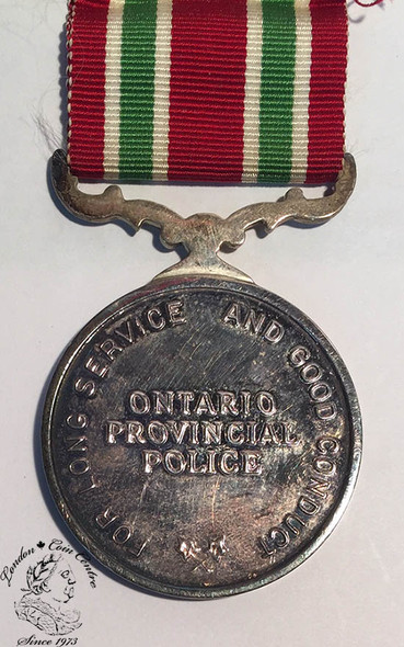 Ontario Provincial Police Long Service And Good Conduct Medal