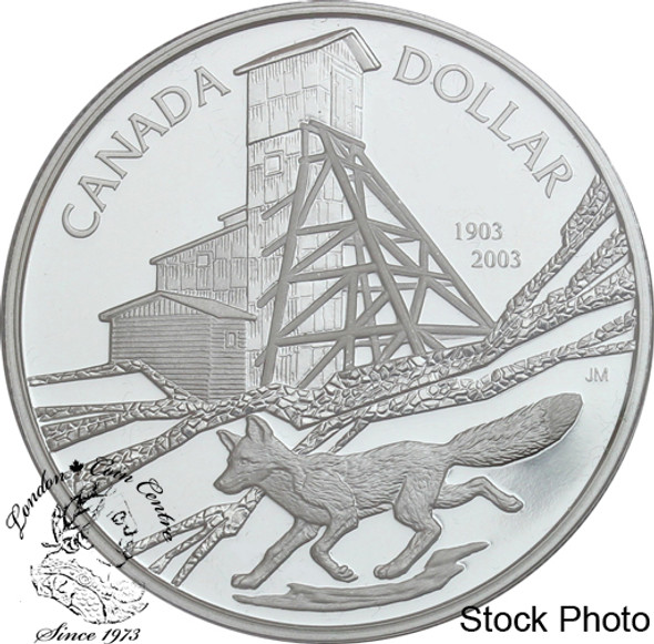 Canada: 2003 $1 100th Anniversary of the Cobalt Discovery Proof Silver Dollar Coin