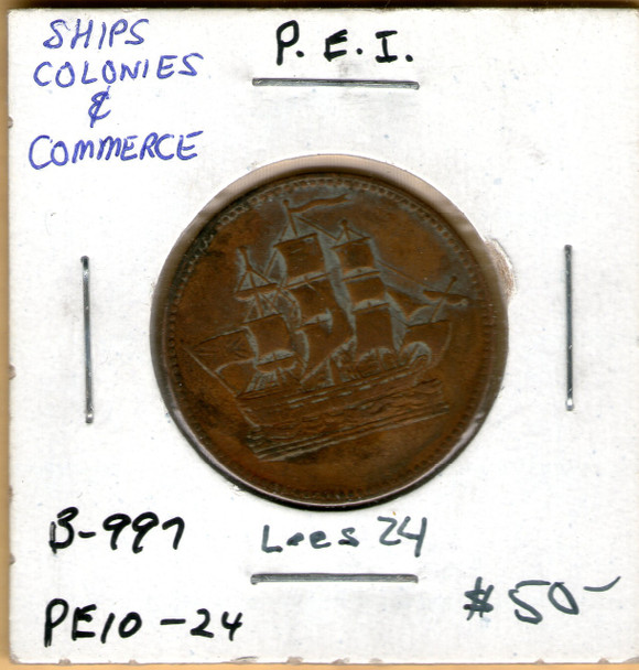 P.E.I. Ships Colonies & Commerce B-997 PE-10 Lees 24