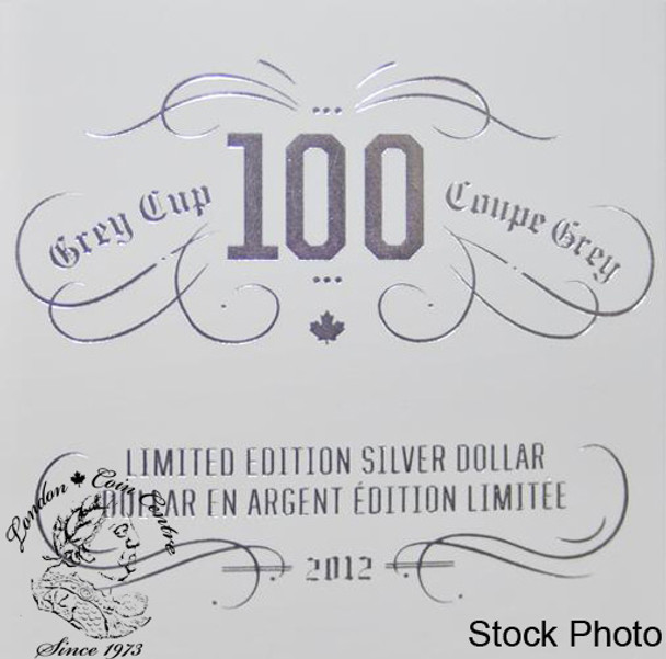 Canada: 2012 $1 The 100th Grey Cup Silver Coin