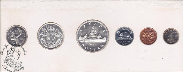 Canada: 1954 SF Proof Like / PL Coin Set in Orginal Cardboard