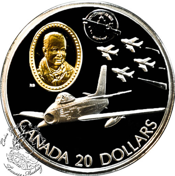 Canada: 1997 $20 Canadair F-86 Sabre Aviation Coin 2-5