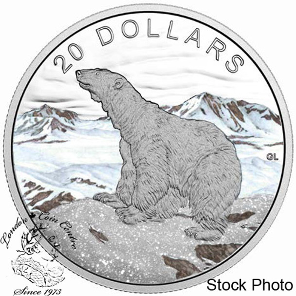 Canada: 2017 $20 Glistening North: The Polar Bear Silver Coin