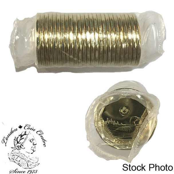 Canada: 2016 $1 Regular Loonie Coin Roll (25 Coins)