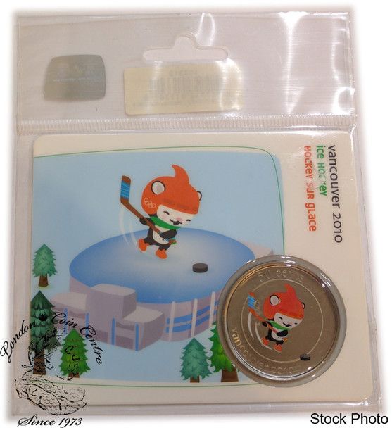 Canada: 2010 50 Cent Vancouver Olympics Ice Hockey Miga Mascot Coin