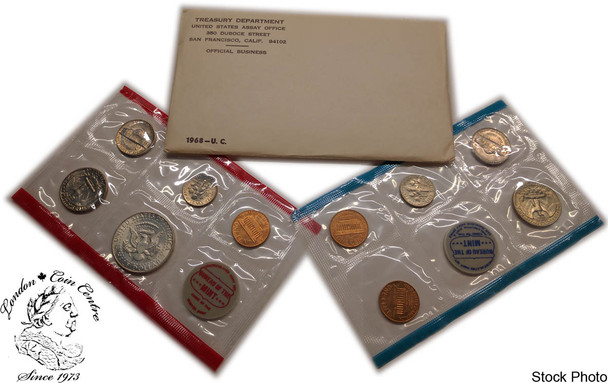 United States: 1968 Mint Coin Set