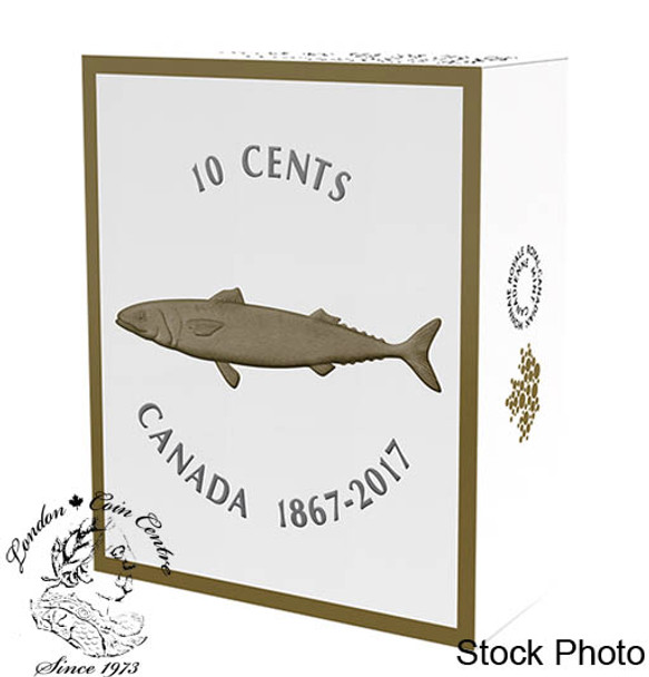 Canada: 2017 1967 10 Cents Mackerel Big Coin Series 5 oz Silver Coin Canada: 2017 1967 10 Cents Mackerel Big Coin Series 5 oz Silver Coin