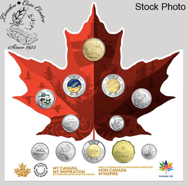 Canada: 2017 150 Circulation 12 Coin Collection Includes Glow in Dark Toonie
