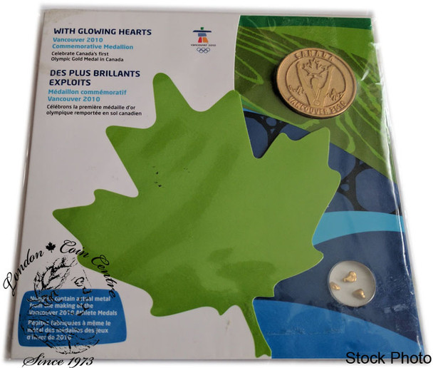 Canada: 2010 Vancouver Olympics Medallion with Glowing Hearts First Canadian Gold Medal